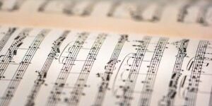 Muziek partituur